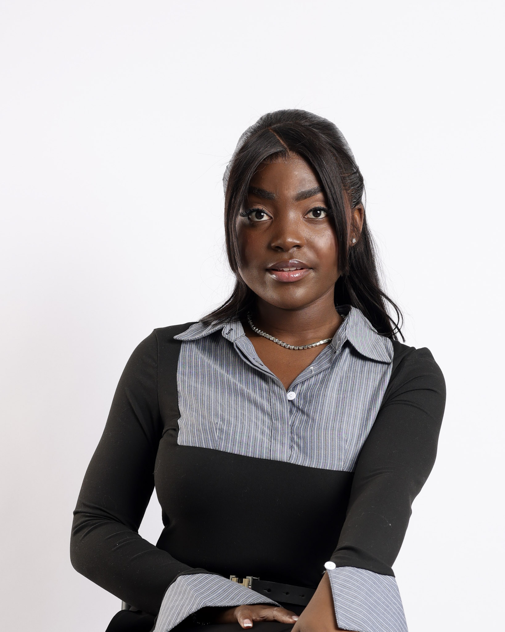 Portrait of a woman with artistic lighting
