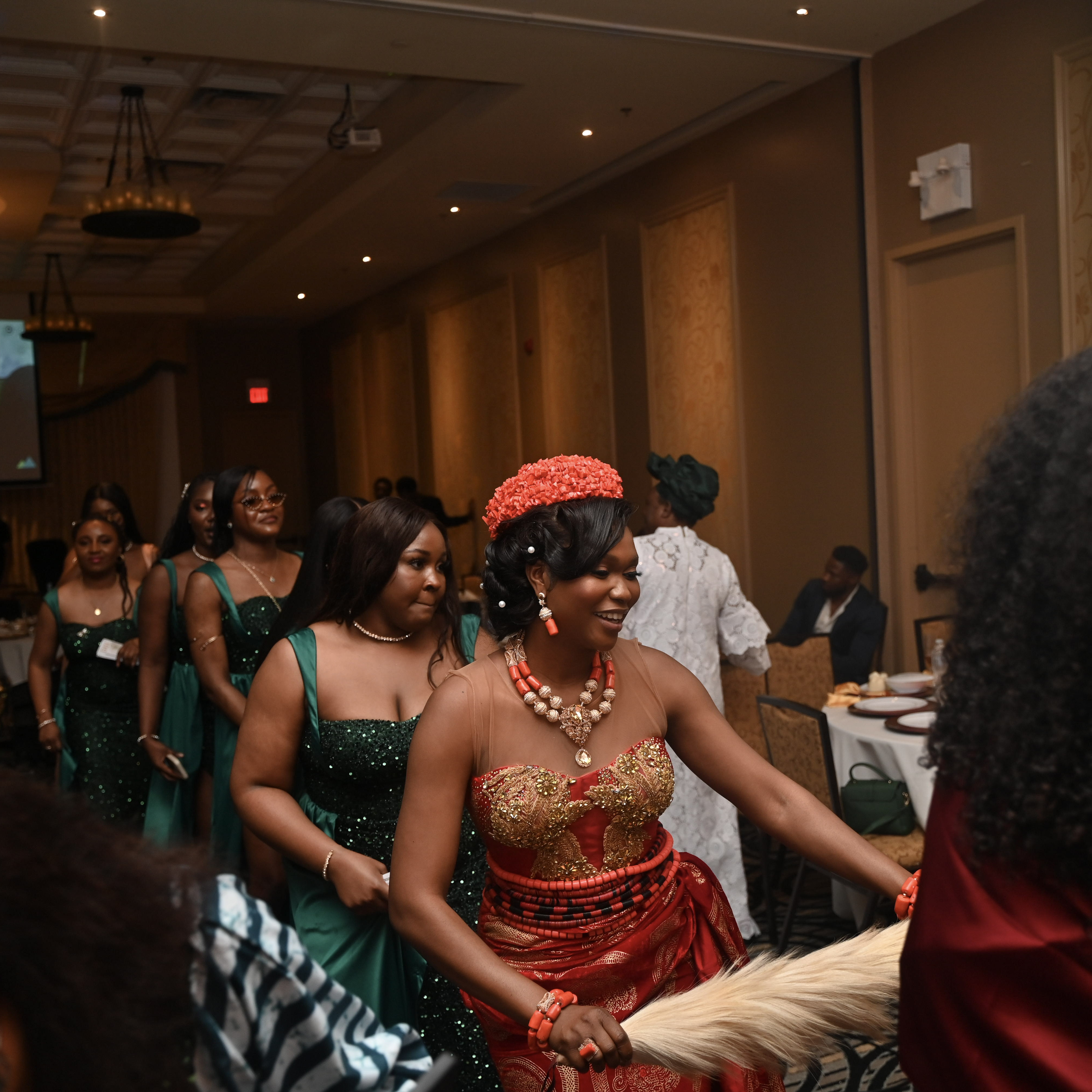 Serene landscape with morning fog