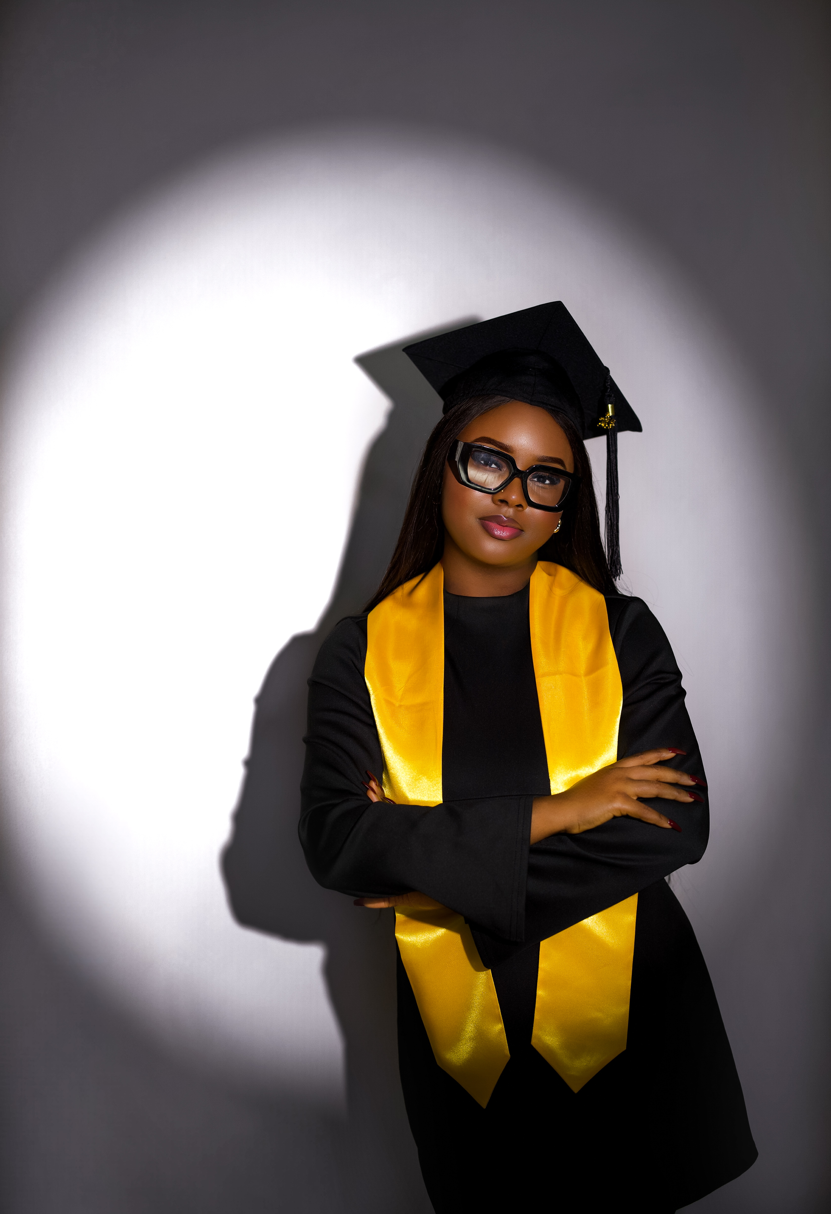 Close up portrait with soft pink background